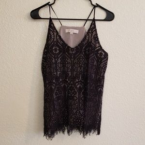 Flirty lace tank